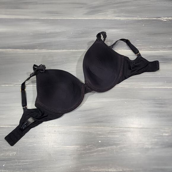 Natori Bra 32DD Pure Luxe Full Fit Contour T Shirt‎ Bra Style 732080 Black - Picture 3 of 5